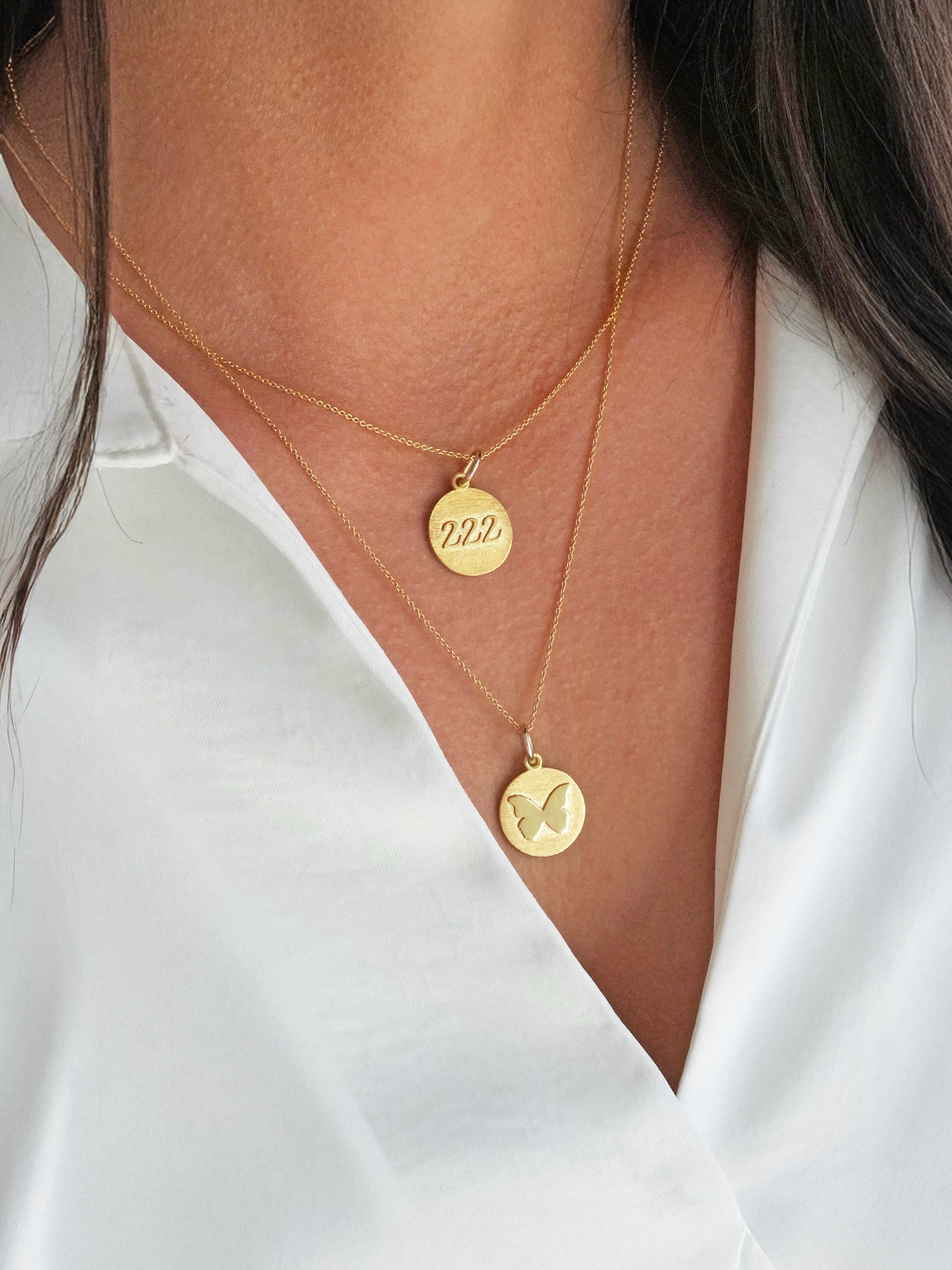 Limited Edition Butterfly + 222 Pendant